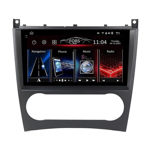 Штатная магнитола FORS.auto FS 2 PRO для Mercedes-Benz W203/W209/W169/W219/A160/C180 (2+32Gb, 9") 2004-2012