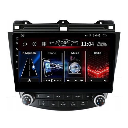 Штатная магнитола FORS.auto FS 1 LITE для Honda Accord 7 (1+32Gb, 10") 2003-2007