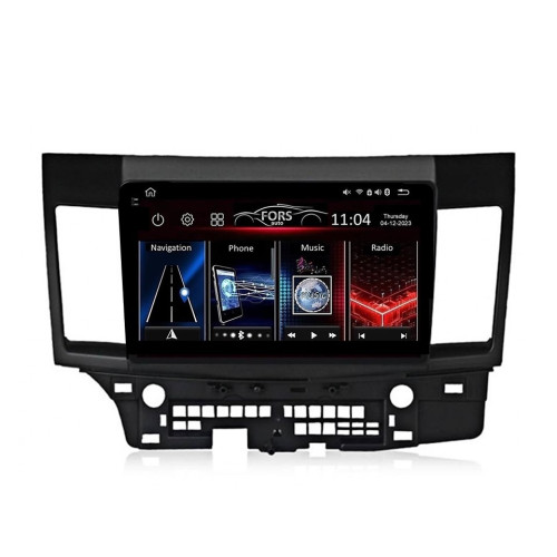 Штатная магнитола FORS.auto FS 4 MAX Qled для Mitsubishi Lancer (4+32Gb, 10") 2008-2015
