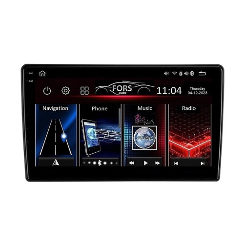 Штатная магнитола FORS.auto FS 4 MAX Qled для Mitsubishi Outlander (4+32Gb, 9") 2002-2008