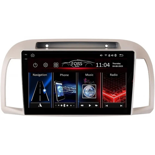 Штатная магнитола FORS.auto FS 2 ULTRA для Nissan March (2+32Gb, 9") 2002-2010 Штатная магнитола FORS.auto FS 2 ULTRA для Nissan March (2+32Gb, 9") 2002-2010