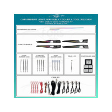 Подсветка салона FORS.auto для Geely Coolray Cool 2022-2024 (Rainbow Kit)-19 LEDs