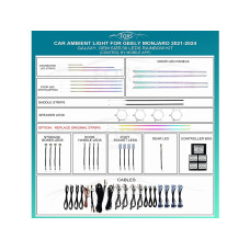 Подсветка салона FORS.auto для Geely Monjaro 2021-2024 (Galaxy Rainbow Kit)-30 LEDs