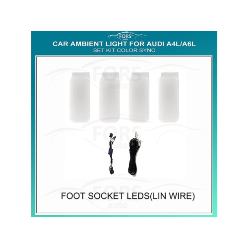 Подсветка салона FORS.auto для Audi A4L/A6L (Foot Socket LEDs-Lin Wire)
