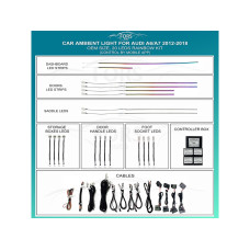 Подсветка салона FORS.auto для Audi A6/A7 2012-2018 (Rainbow Kit)-20 LEDs