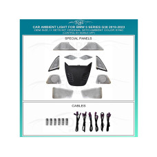 Подсветка салона FORS.auto для BMW 5 Series G38 2018-2023 (Original With Ambient Color Sync)-11 Sets