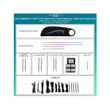 Подсветка салона FORS.auto для Bentley Continental 2004-2011 (Galaxy)-11 LEDs