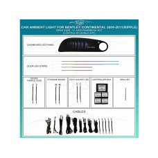 Подсветка салона FORS.auto для Bentley Continental 2004-2011 (Ripple)-11 LEDs