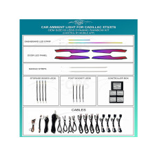Подсветка салона FORS.auto для Cadillac XT5/XT6 (Dynamic Rainbow Kit)-16 LEDs