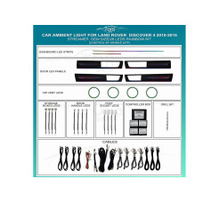 Подсветка салона FORS.auto для Land Rover Discovery 4 2010-2016 (Streamer)-26 LEDs