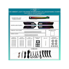 Подсветка салона FORS.auto для Range Rover Sport 2013-2022 (Dynamic Starry)-31 LEDs