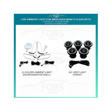 Подсветка салона FORS.auto для Mercedes-Benz A-Class W176 (Color Sync)-2 Sets Kit