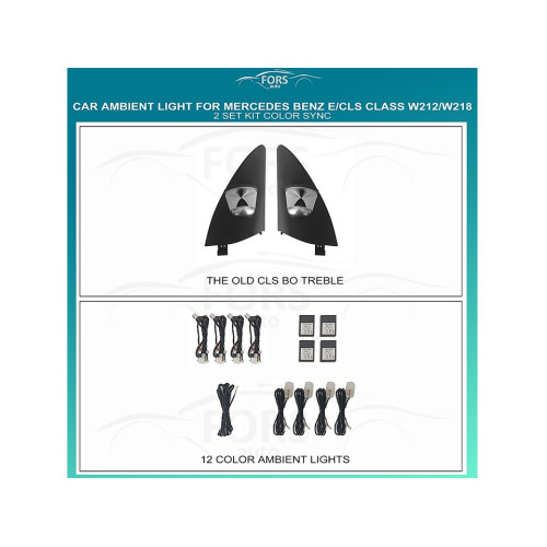 Подсветка салона FORS.auto для Mercedes-Benz E/CLS-Class W212/W218 (Color Sync)-2 Set Kit