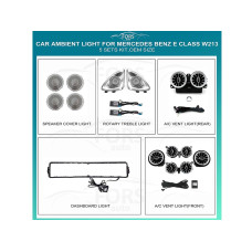 Подсветка салона FORS.auto для Mercedes-Benz E-Class W213 (Ambient Light)-5 Sets Kit