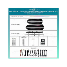Подсветка салона FORS.auto для Volkswagen Magotan B7 2012-2016 (Galaxy)-18 LEDs