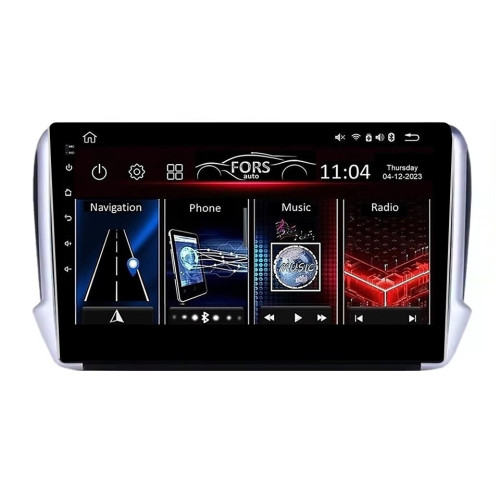Штатная магнитола FORS.auto FS 1 LITE для Peugeot 2008/208 (1+32Gb, 10") 2013-2019