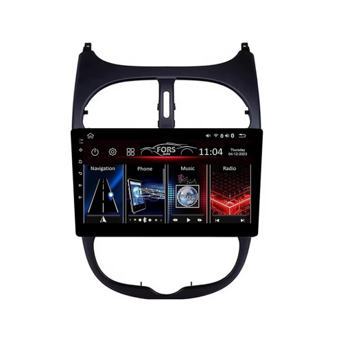 Штатная магнитола FORS.auto FS 1 LITE для Peugeot 206 (1+32Gb, 9") 2000-2016