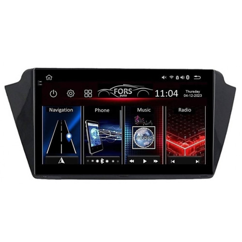 Штатная магнитола FORS.auto FS 6 MAX для Skoda Fabia (6+128Gb, 9") 2014-2020
