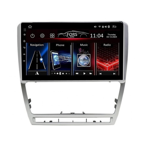 Штатная магнитола FORS.auto FS 1 LITE для Skoda Octavia A5 Sliver (1+32Gb, 10") 2004-2014