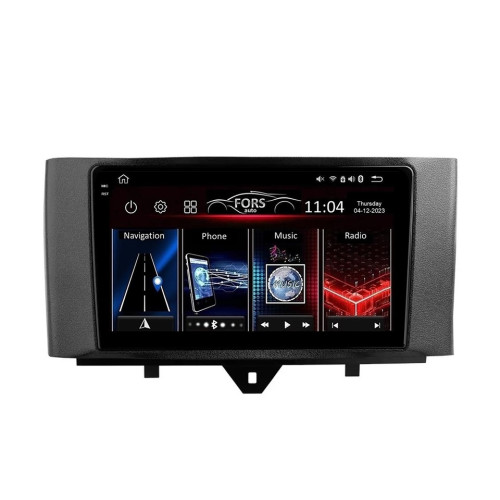 Штатная магнитола FORS.auto FS 4 PRO для Smart Fortwo (4+64Gb, 9") 2011-2015