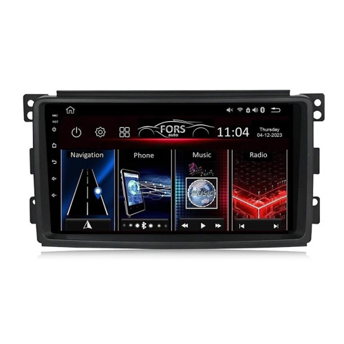 Штатная магнитола FORS.auto FS 1 LITE для Smart Fortwo (1+32Gb, 9") 2005-2010