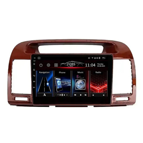 Штатная магнитола FORS.auto FS 1 LITE для Toyota Camry (1+32Gb, 9", wooden) 2000-2006
