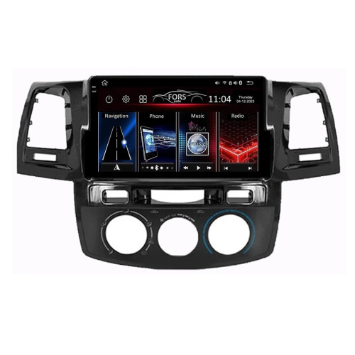 Штатная магнитола FORS.auto FS 8 PRO MAX для Toyota Fortuner/Vigo/Hilux (8+256Gb, 9", Manual AC, black) 2007-2014 Штатная магнитола FORS.auto FS 8 PRO MAX для Toyota Fortuner/Vigo/Hilux (8+256Gb, 9", Manual AC, black) 2007-2014