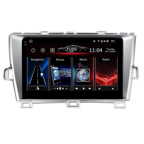 Штатна магнітола FORS.auto FS 6 PRO MAX для Toyota Prius (6+128Gb, 9", silver) 2009-2015 Штатна магнітола FORS.auto FS 6 PRO MAX для Toyota Prius (6+128Gb, 9", silver) 2009-2015