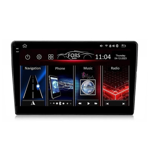 Штатная магнитола FORS.auto FS 6 PRO MAX для Toyota Yaris (6+128Gb, 10") 2006-2009