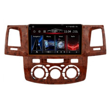 Штатна магнітола FORS.auto FS 2 PRO для Toyota Fortuner/Vigo/Hilux (2+32Gb, 9", Manual AC, wooden) 2007-2014
