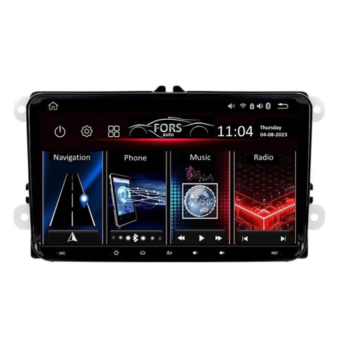 Универсальная магнитола FORS.auto для Volkswagen 4 PRO (9", 4+64Gb, CarPlay)