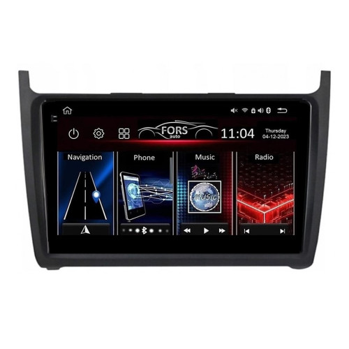 Штатная магнитола FORS.auto FS 2 PRO для Volkswagen Polo (2+32Gb, 9", black) 2008-2020