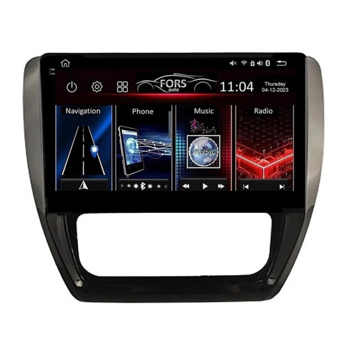 Штатная магнитола FORS.auto FS 2 PRO для Volkswagen Sagitar/Jetta (2+32Gb, 10", Auto AC) 2012-2014