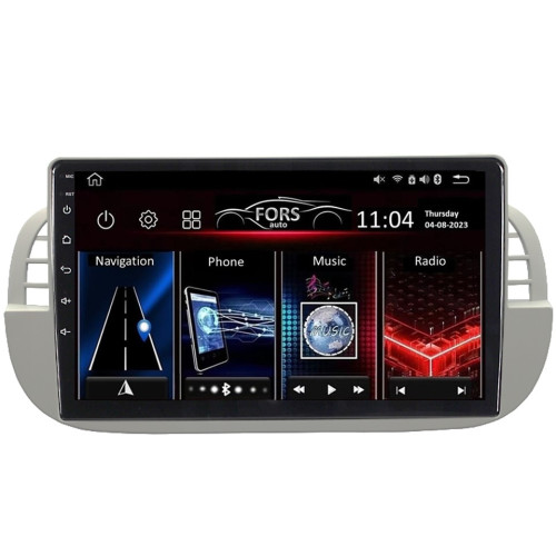 Штатная магнитола FORS.auto FS 1 LITE для Fiat 500 (1+32Gb, 9") 2007-2015