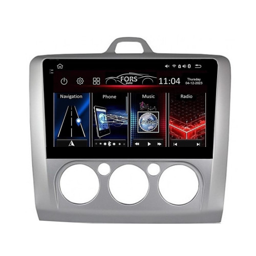 Штатная магнитола FORS.auto FS 4 PRO для Ford Focus (4+64Gb, 9", Manual AC) 2005-2011 Штатная магнитола FORS.auto FS 4 PRO для Ford Focus (4+64Gb, 9", Manual AC) 2005-2011