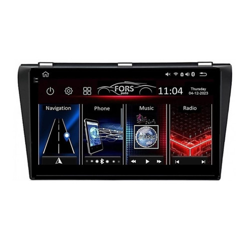 Штатная магнитола FORS.auto FS 2 PRO для Mazda 3 (2+32Gb, 9") 2004-2008